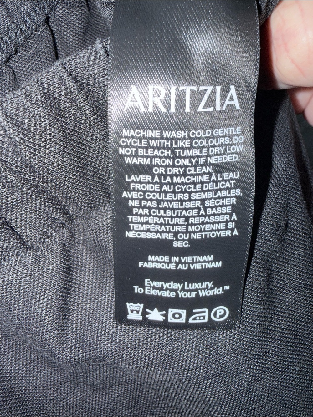 Aritzia Wilfred Cruise Linen Lodge Pant Drawstring Black Medium New - Picture 5 of 7